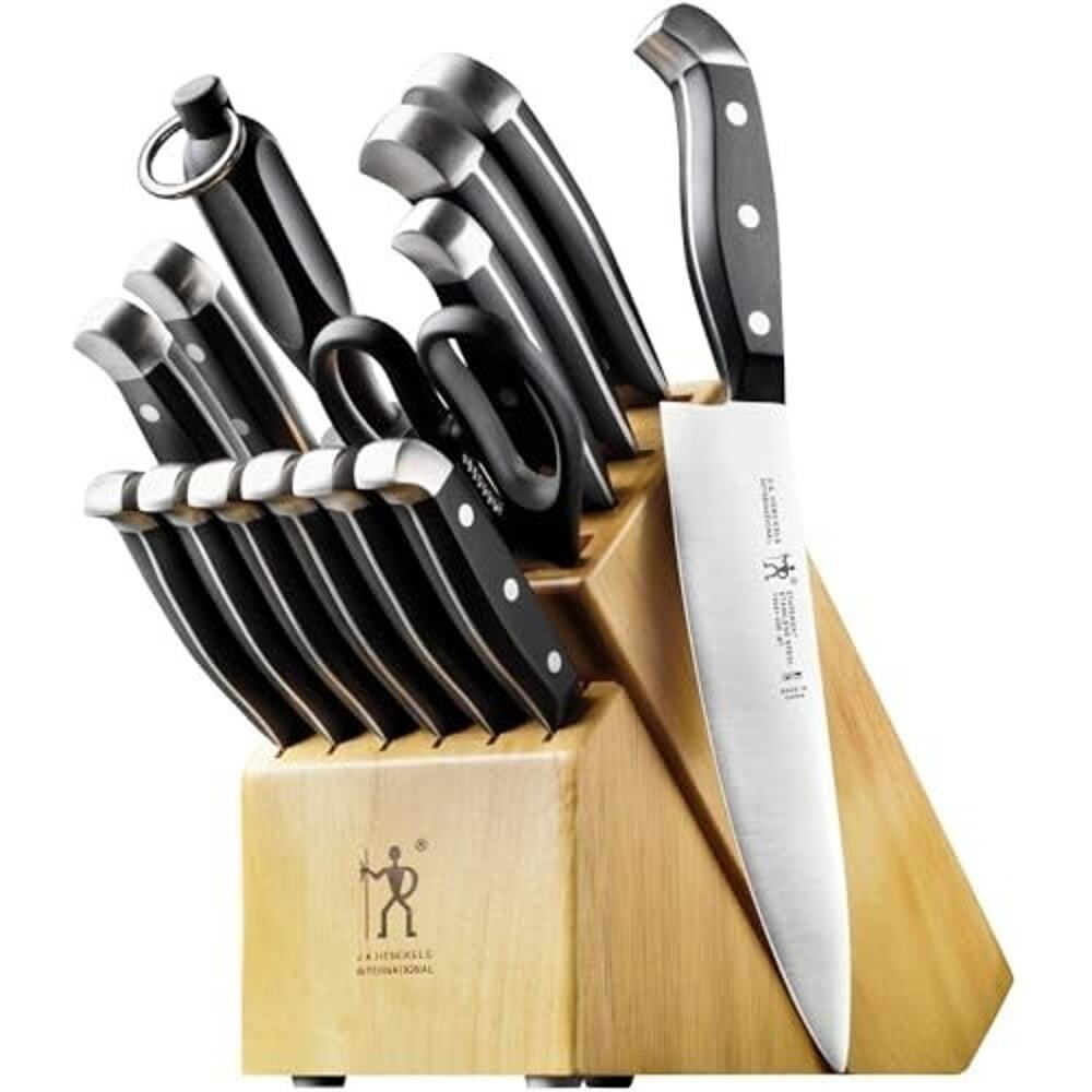 HENCKELS Statement Premium Quality 15 Piece Knife Set w/Block Razor-Sharp